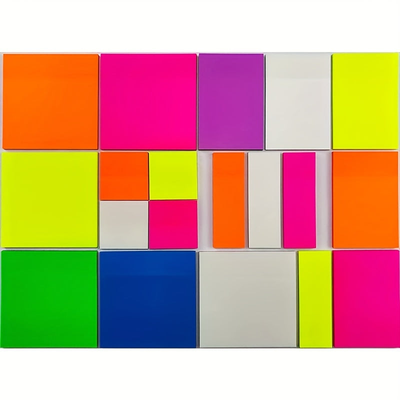 Transparent Sticky Notes Waterproof Memo Paper Size 7 Combination Pack