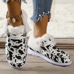 Women's Cow Print Walking Shoes Casual Low Top Sport Shoes