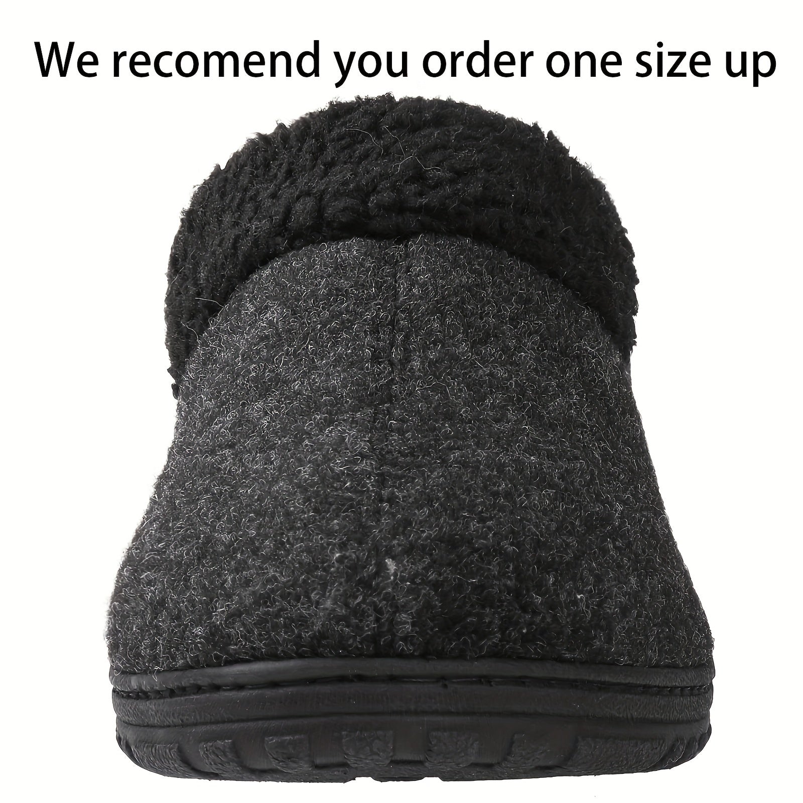Men's Memory Foam Cozy Slippers With Fleece Lining
