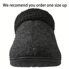 Men's Memory Foam Cozy Slippers With Fleece Lining