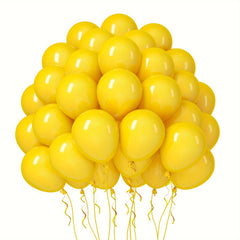 50 Yellow Latex Balloons Wedding Birthday Anniversary Graduation Holiday