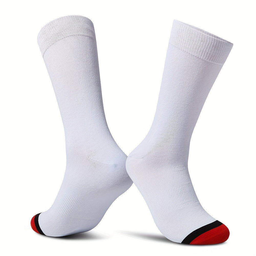 Colorblock Crew Socks Mid Tube Women's Stockings