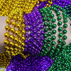 3pcs Multicolor Beaded Party Necklaces for Women & Men