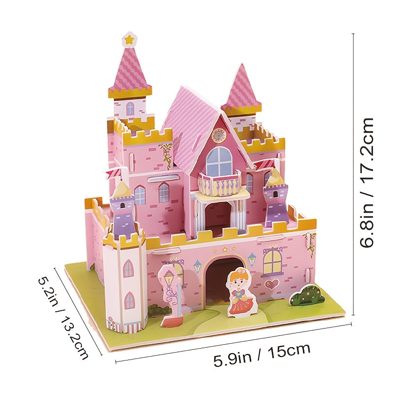 Creative 3D Model Puzzle Dream Castle DIY Toy Fun Gift Christmas Thanksgiving