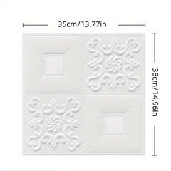 2pcs 3D Wall Stickers Soft Bricks Self-adhesive Waterproof Room Decor