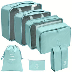 7 Pcs Travel Luggage Bag Sets Storage Bags Organizers