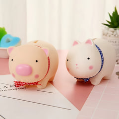 Vinyl Doll Children Piggy Bank Cartoon Piggy Bank Tiktok Creative Gift