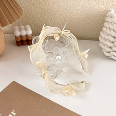 Bowknot Lace Hair Hoop Headband Thin Edge Hair Accessories
