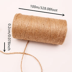 100m Natural Jute Twine for Gardening Plant Wrapping Arts & Crafts