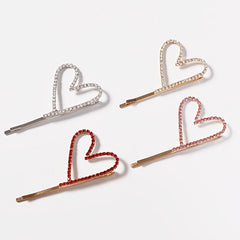 Rhinestone Hairclip Metal Alloy Hairpin Barrette for Party Prom Wedding