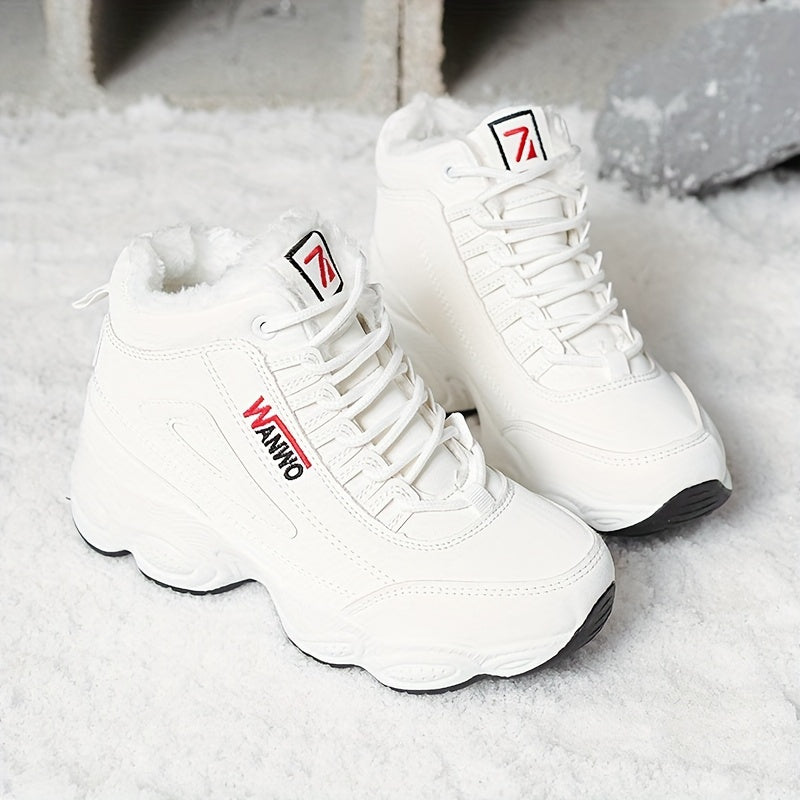 Women's High Top Plush Inner Thermal Sports Sneakers