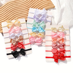 6pcs Bow Headband Hair Accessories for Baby Girls
