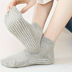 Non Slip Silicone Padded Grip Socks Yoga Workout Fitness Sport Socks