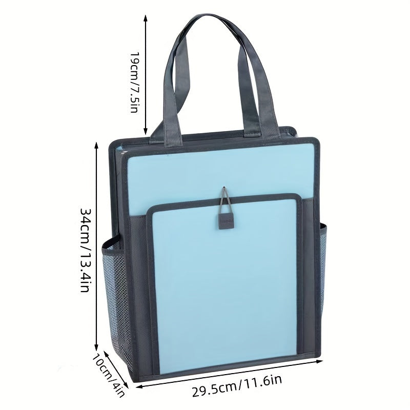 Large Capacity Waterproof Document Bag with Shoulder Strap