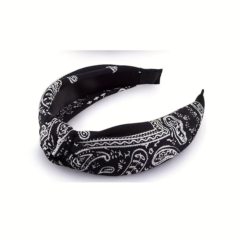 Bohemian Style Yoga Sports Headband Sweat Absorb Sweatband Elastic Headband