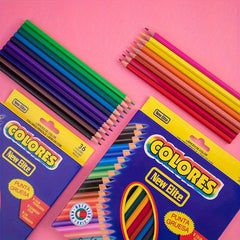 Soft Core Pencil Set - 48 24 12 Bright & Versatile Colors