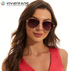 VIVIENFANG Polarized Aviator Sunglasses 61mm UV Protection