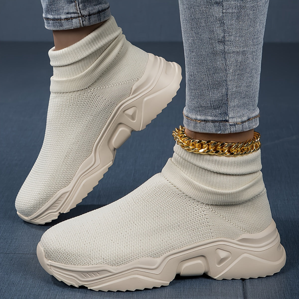 Breathable Slip On Mesh Running Shoes - Outdoor Sneakers