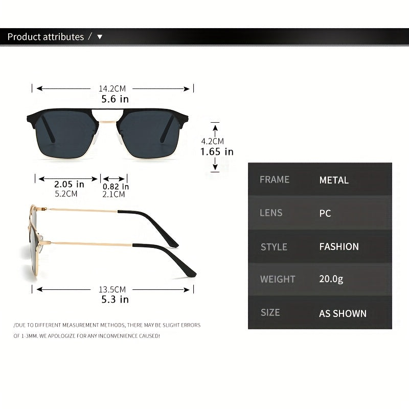 Men's Large Frame Sunglasses UV400 Protection