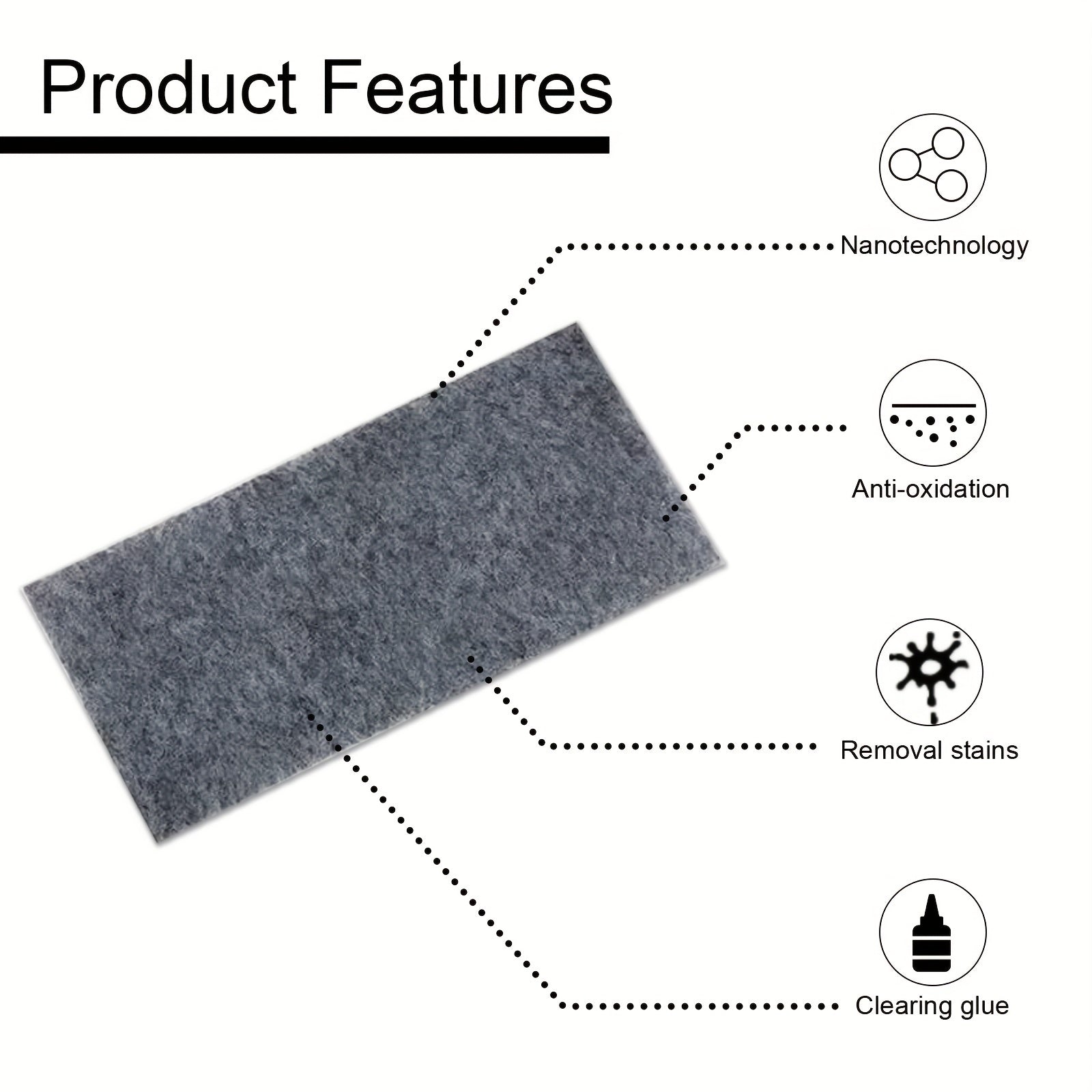 6pcs Car Scratch Eraser Cloth Car Paint Repair Paint Scratch Water Stain