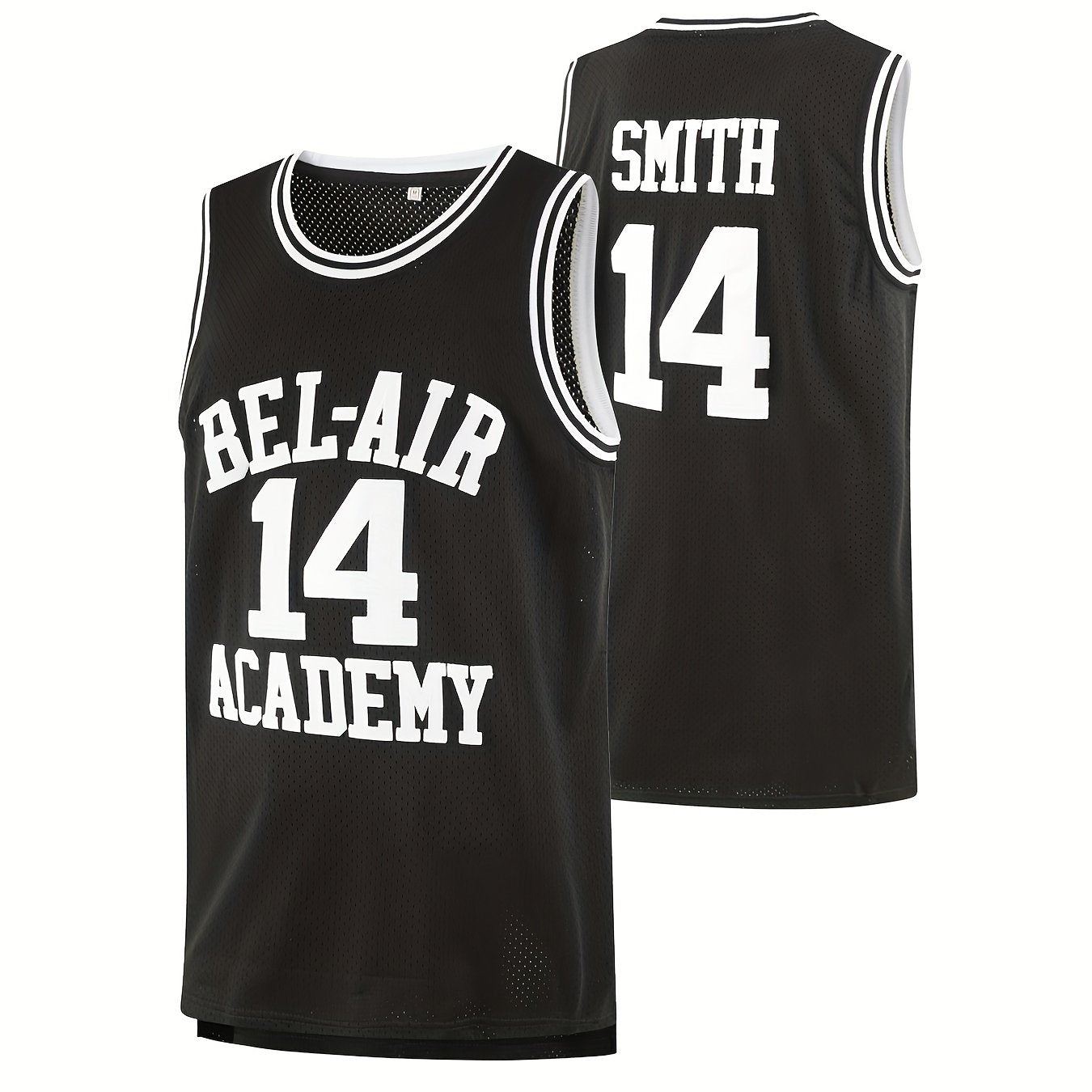 Men's Bel Air 14 Embroidered Basketball Jersey Retro Tank Top