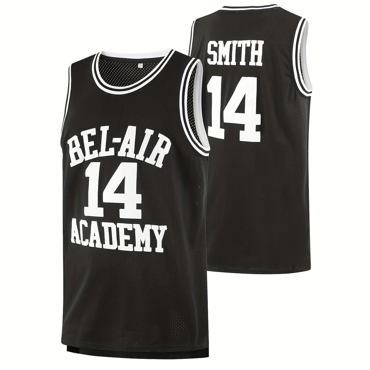 Men's Bel Air 14 Embroidered Basketball Jersey Retro Tank Top
