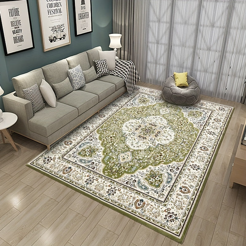 Vintage Boho Area Rug Non-slip Soft Polyester Mat
