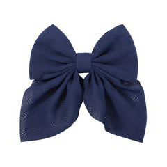 Large Bowknot Hair Clip Set, Pastoral Style Headwear