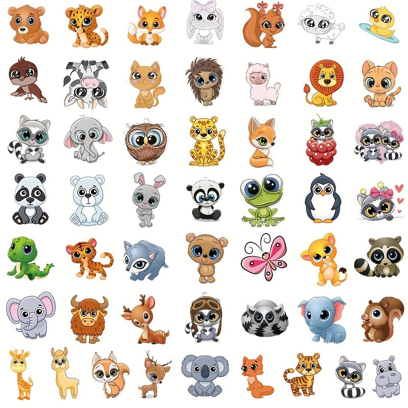 50PCS Animal Graffiti Stickers for Skateboards Water Bottles Hydroflasks