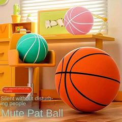 Orange Striped Silent Basketball for Indoor Training
