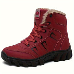 Winter Snow Boots Fleece Lined Hiking Boots