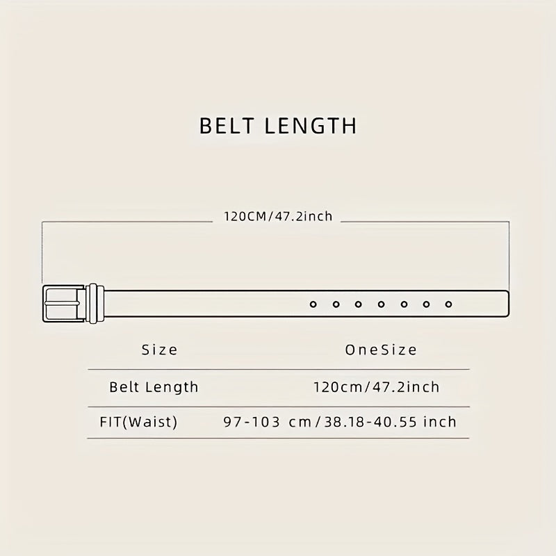 Western Style Men's PU Leather Belt