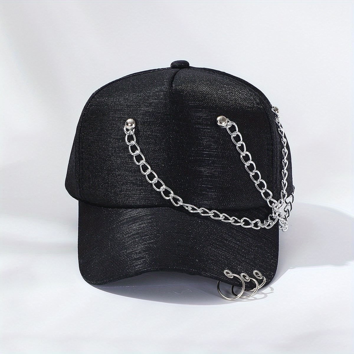 Unisex Chain Tassel Baseball Cap Hip Hop Glitter Sun Hat