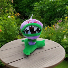 Plant-Eating Plush Doll with Expressive Eyes & Sharp Teeth Stuffed Animal