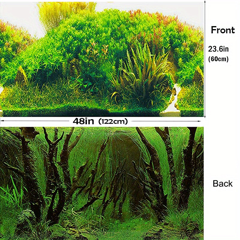 Aquarium Plant Background Poster Fish Tank Decoration Paper