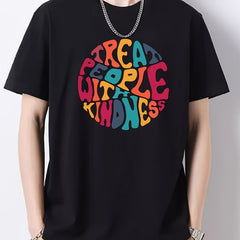 Men's Colorful Brain Pattern Print Slim Fit T-shirt