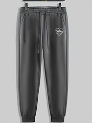 Men's Drawstring Sweatpants Casual Trousers for Spring Autumn