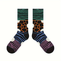 Animal Pattern Crew Socks for Men and Women