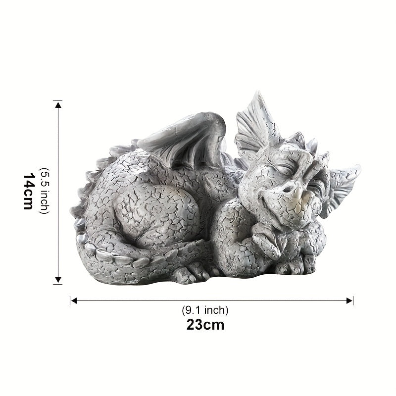 Mythical Baby Dragon Garden Statue Weather Resistant Finish