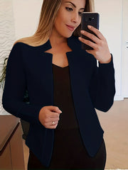 Casual Long Sleeve Blazer for Office & Work