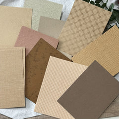 20pcs Retro Salt Texture A6 Embossed Hand Account Material Paper