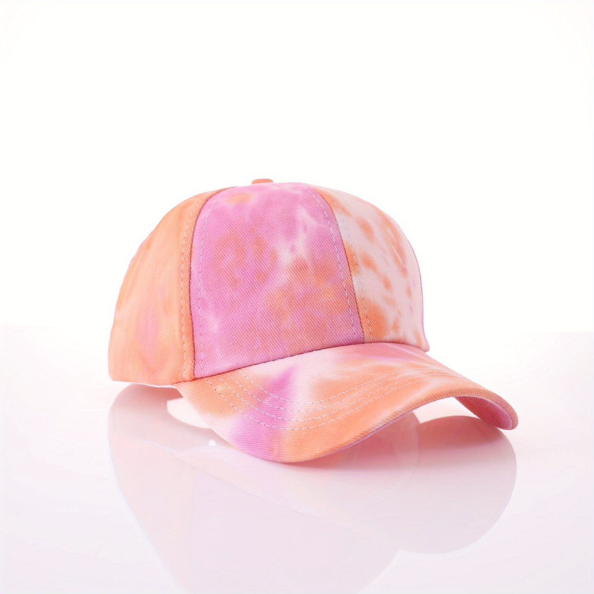 Tie Dye Ponytail Baseball Cap Colorful Print Sunshade Sports Hat