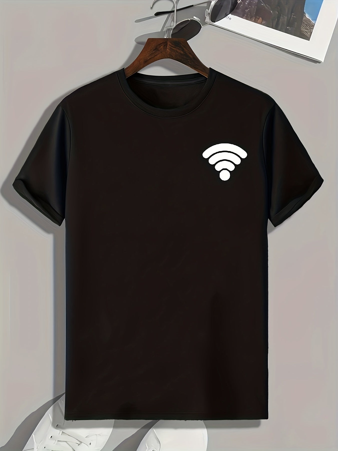 Wi-Fi Signal Print Men's Sports Tee
