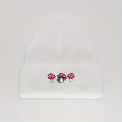 Mushroom Beanie Embroider Hat for Valentines