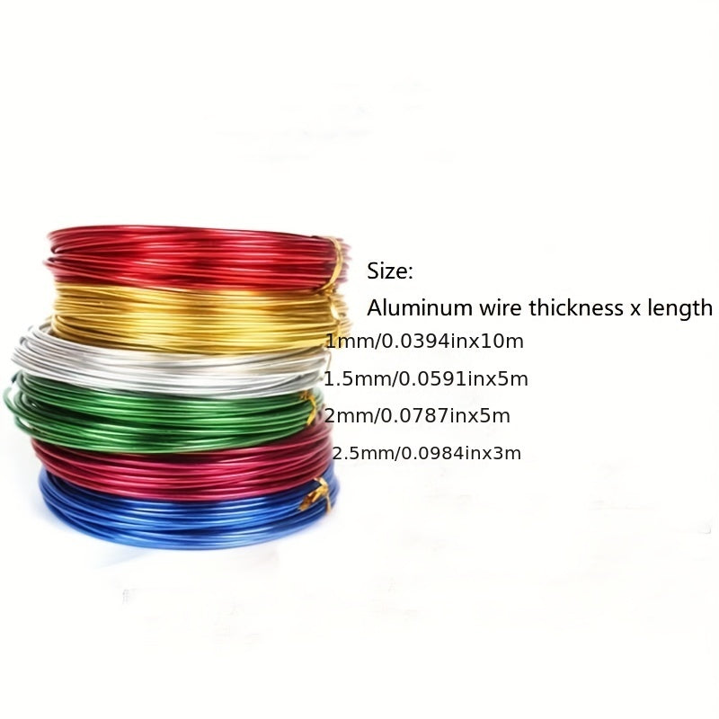 12 Colors Aluminium Wire 1.5mm DIY Soft Bendable Wire Jewelry Making
