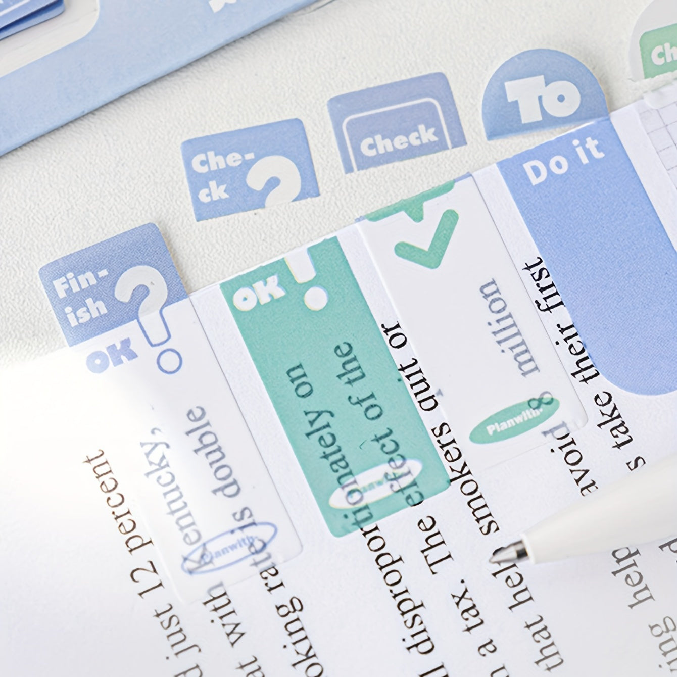 1pc Tearable Note Stickers Self Adhesive Index Stickers