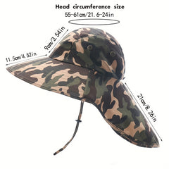 Large Brim Sunshade Hat Unisex Lightweight Hat - Outdoor Fishing Climbing