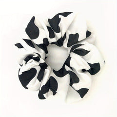 Cow Pattern Scrunchies Hair Tie Elastic Ponytail Holder