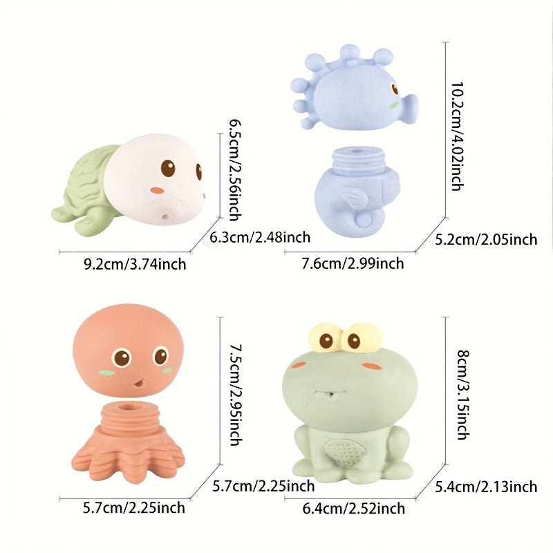 Ocean Animal Model Bath Toys for Babies & Toddlers
