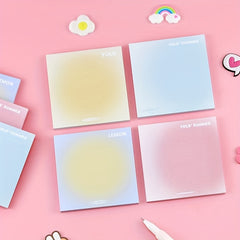 Egg Yolk Smudge Sticky Note Gradient Stickable Sticky Note Sticker